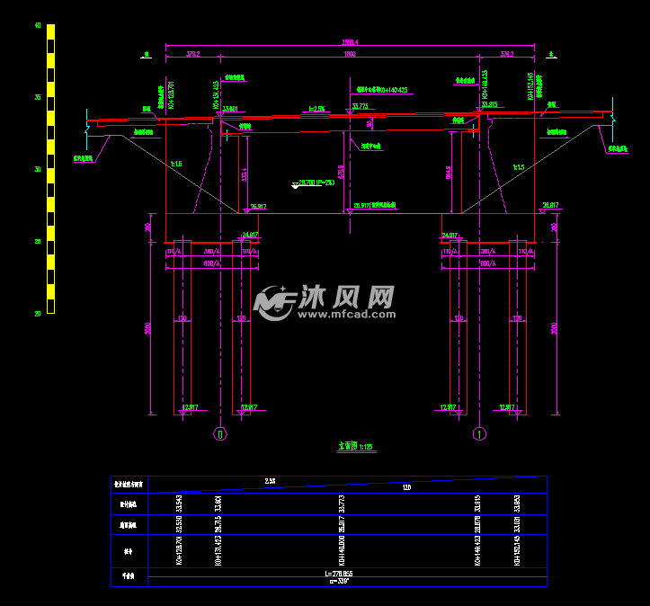 空心板斜交跨河道跨管廊桥