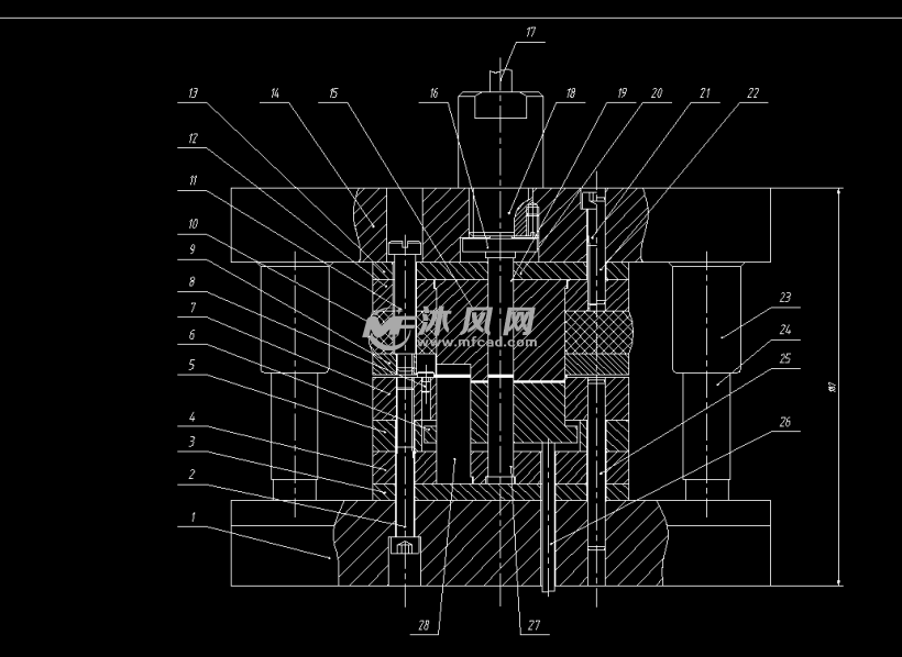 齿形垫板正装复合模设计