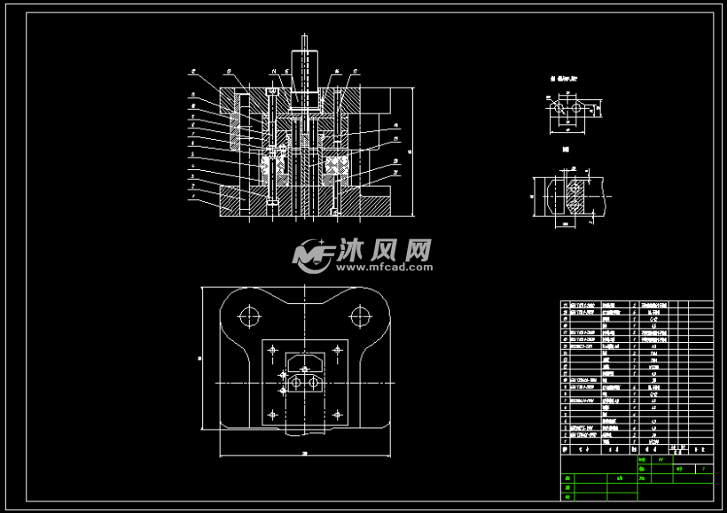 双孔垫片倒装复合模具设计