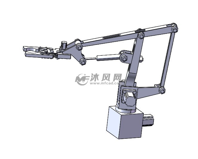 简易机械臂抓手 - 机器人模型图纸 - 沐风网