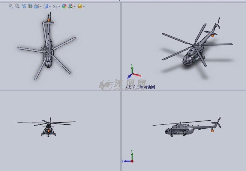 直升机玩具 - 玩具公仔图纸 - 沐风网