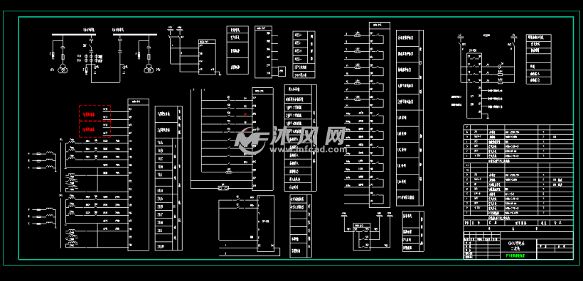 6kv变电站二次线 pt柜原理接线图