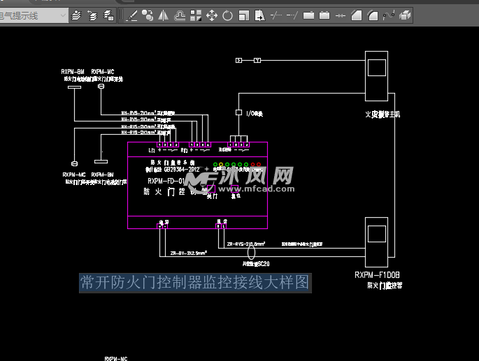 防火门监控系统及大样图
