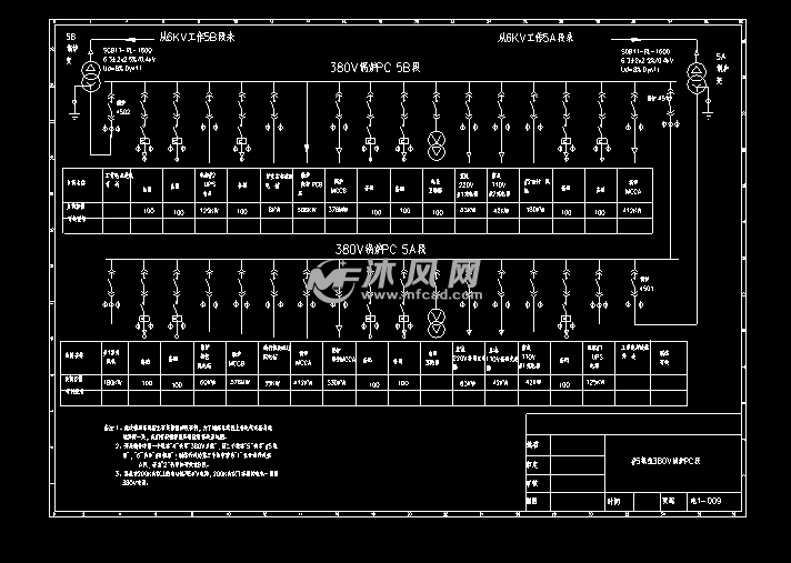 电厂380v接线图锅炉