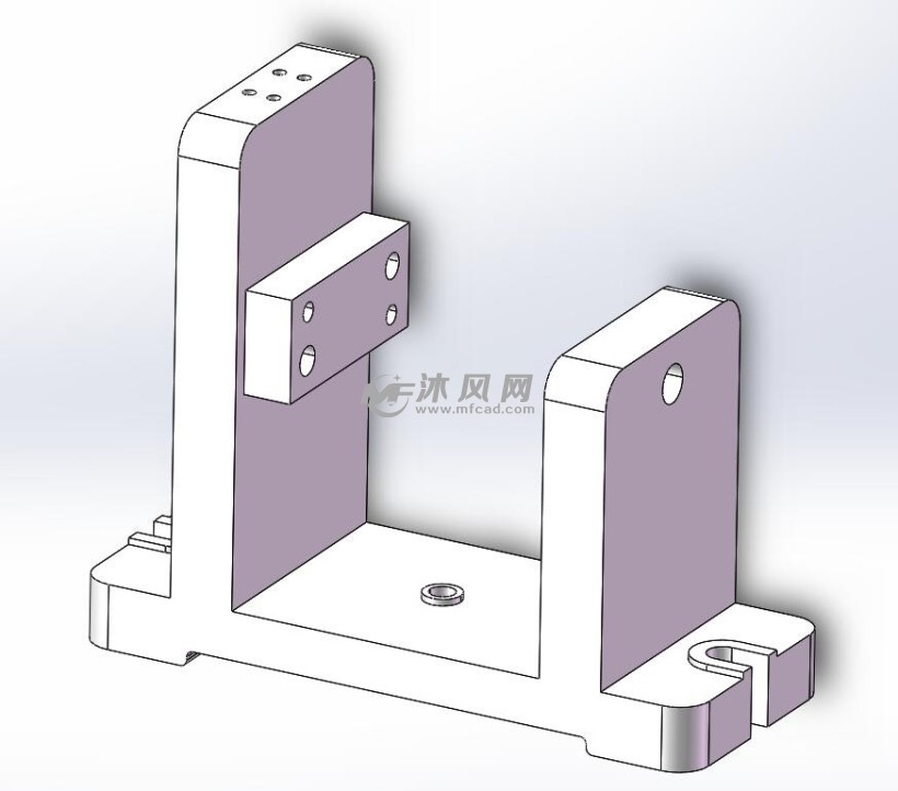 夹具体零件三维图