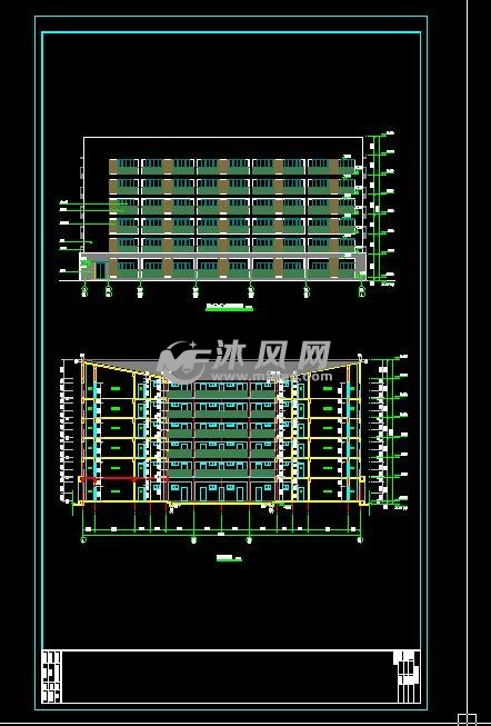 6层员工宿舍建筑图
