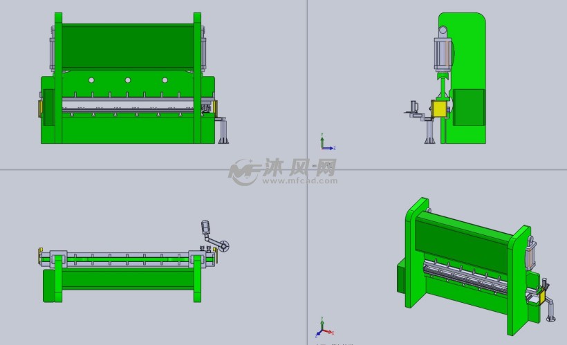 辛辛那提 400t 液压折弯机 - 机械加工图纸 - 沐风网