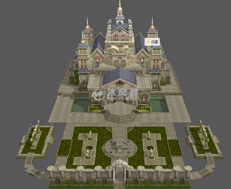 经典国外王室城堡模型