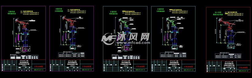 四种常用消火栓安装图