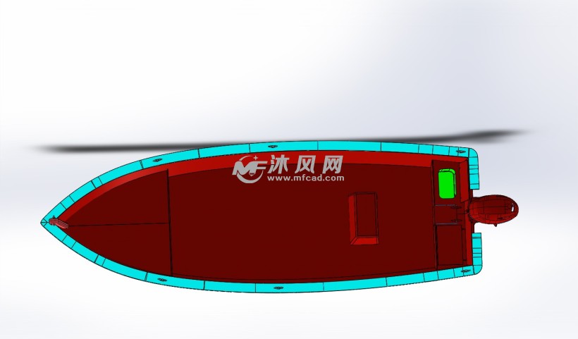 1722gc冲锋舟 - 零部件模型图纸 - 沐风网