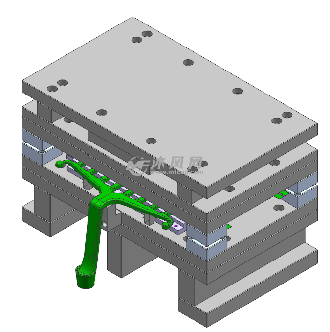 笔记本d件切水口治具