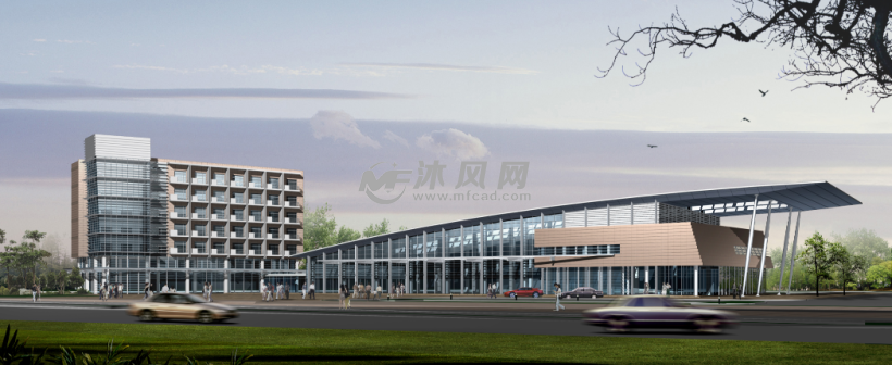客运站建筑二层平面公路汽车客运站建筑立面公路汽车客运站建筑总平面