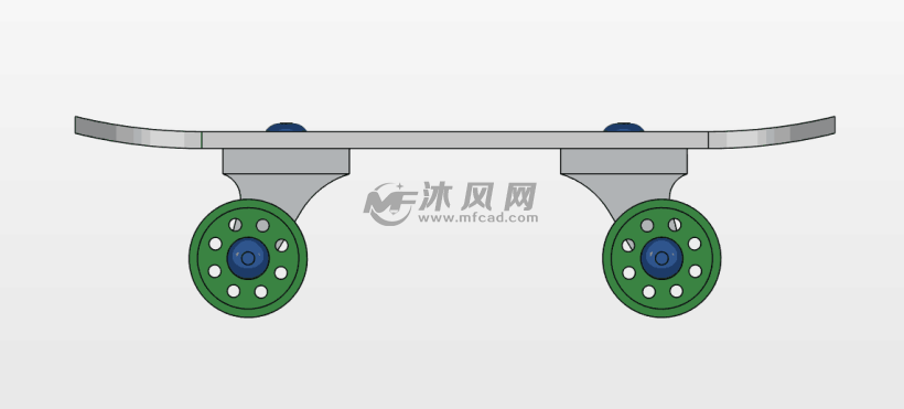 一种滑板模型图