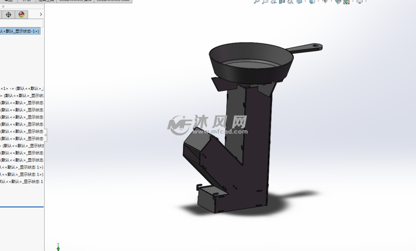 户外用火箭炉模型 - 换热压力容器图纸 - 沐风网