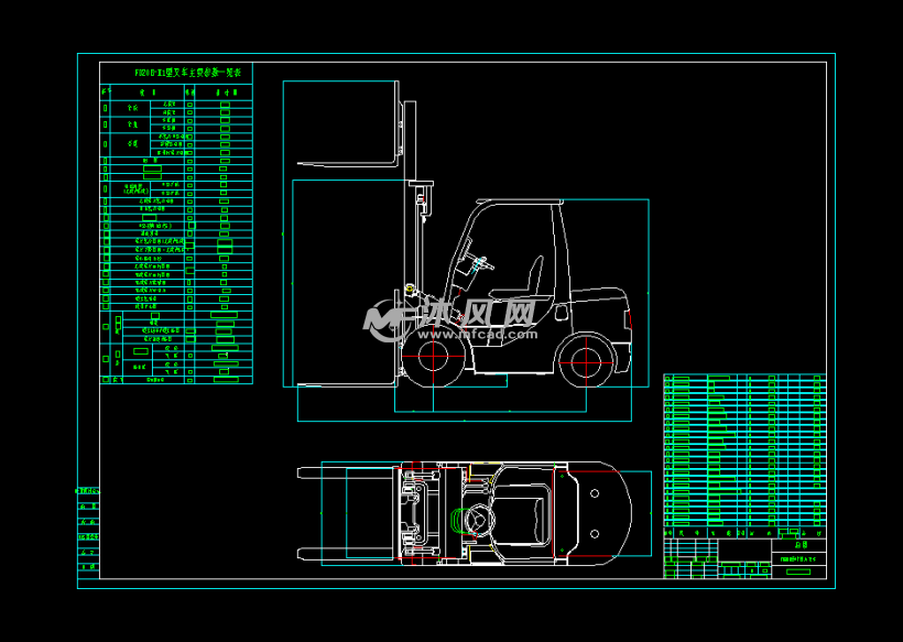 叉车总装图