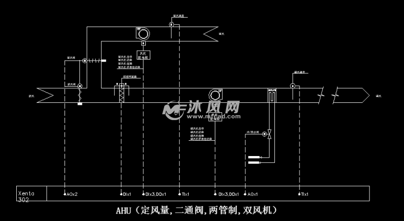 楼宇空调暖通智能控制图定风量二通阀