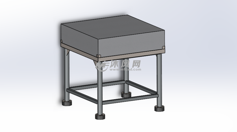 不锈钢砍骨工作台 - 厨房用具图纸 - 沐风网