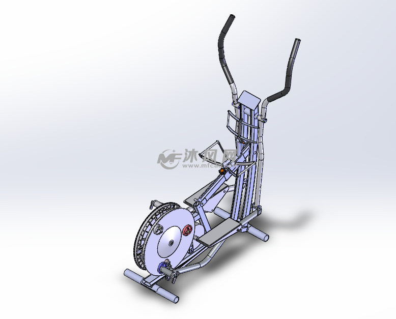 一款健身器材椭圆机的内部机构