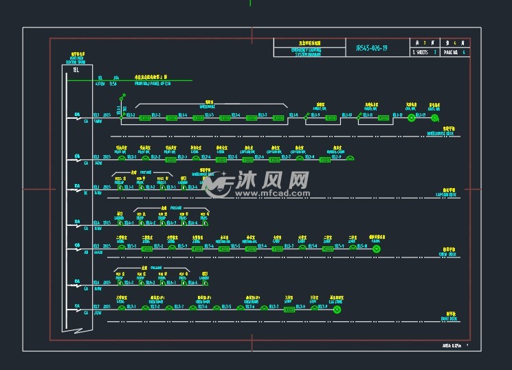 应急照明系统图