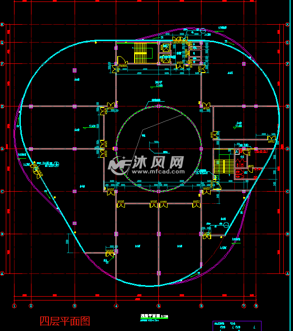 现代风格圆形平面会展中心