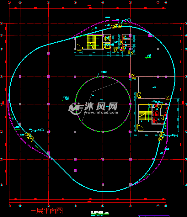 现代风格圆形平面会展中心