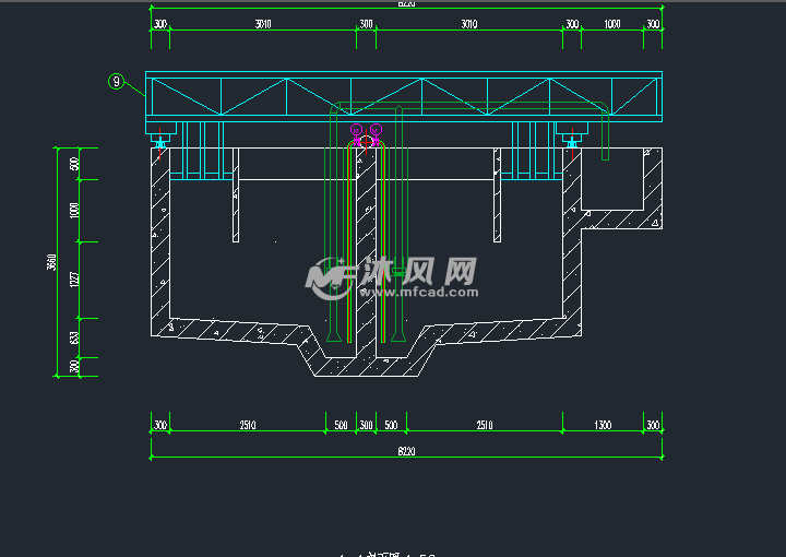 曝气沉砂池施工安装图 - 环保图纸 - 沐风网