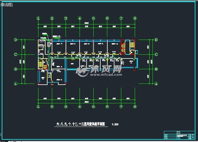 风管系统平面图