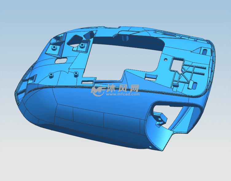 汽车后视镜反光镜3d模具图纸