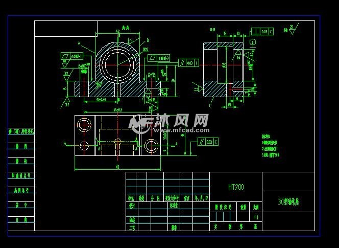 轴承座工艺设计 - 设计方案图纸 - 188bet开户网