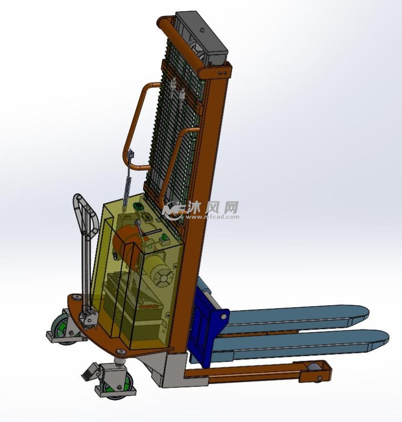 物流等行业半自动堆高车1:1模型