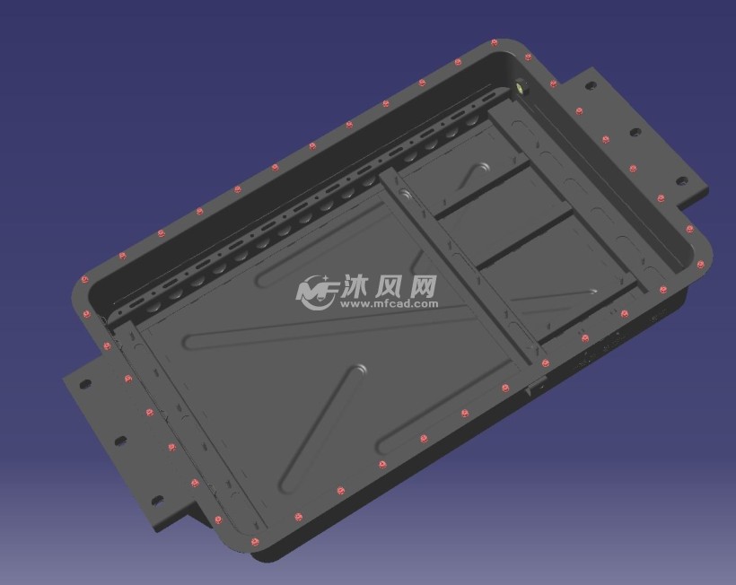 新能源动力电池包箱体图