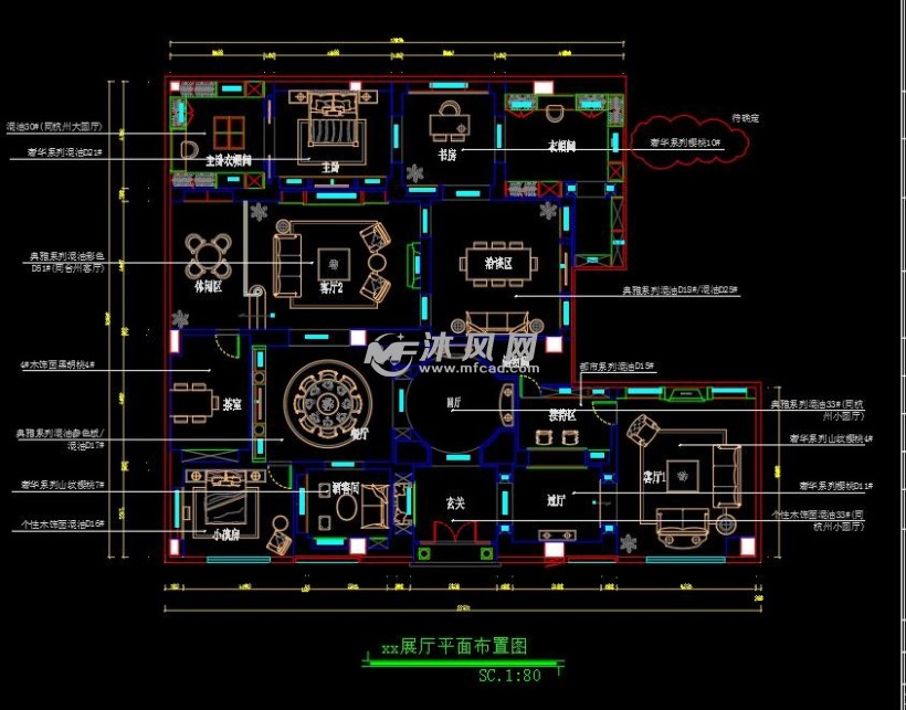 全屋定制展厅cad图