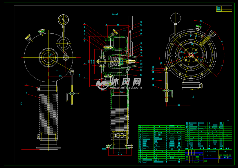 gd-8折带真空转鼓过滤机图纸