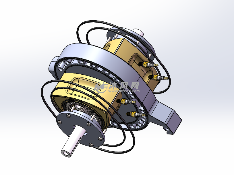 转子发动机模型图 - 动力系统图纸 - 沐风网