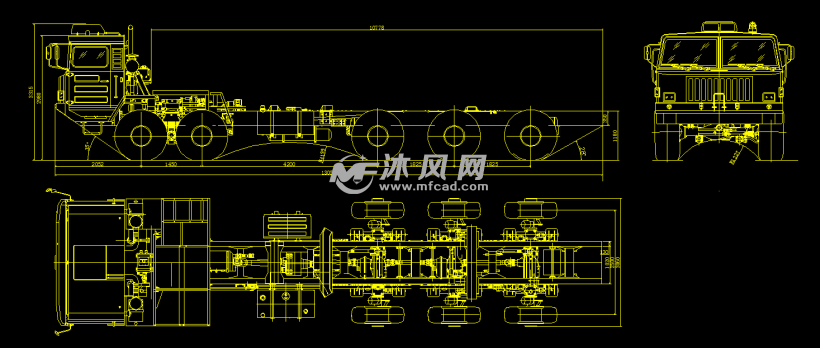 特种车辆整车简图 - 乘用车图纸 - 沐风网