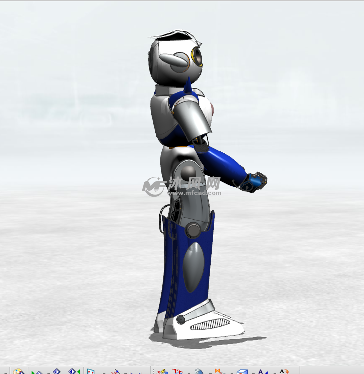 酷帅的机器人模型人偶