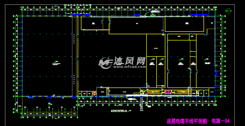 某占地23900平方二层轻钢厂房电气 电气工程图纸 沐风网