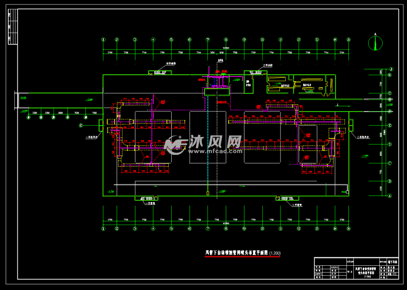 某地下车库消防系统施工图 - cad建筑图纸 - 沐风网