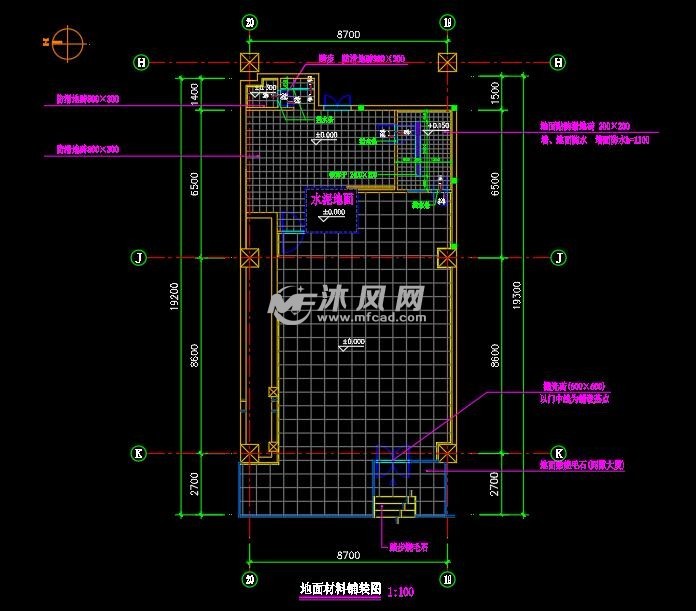 便利店建筑装修水电cad图纸