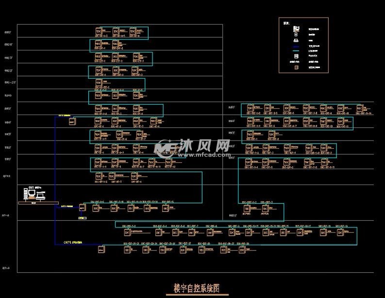 酒店弱电智能化cad图纸 - 电气工程图纸 - 沐风网