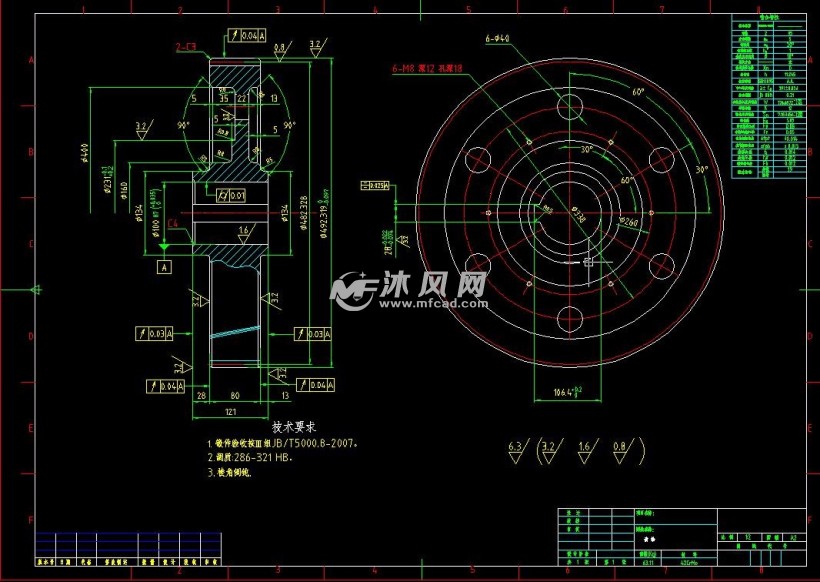 斜齿轮花键锥齿轮和调隙齿轮