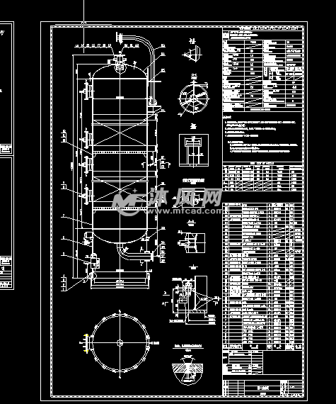 dn2400×13118脱硫塔设计图 - 机械设备图纸 - 沐风网