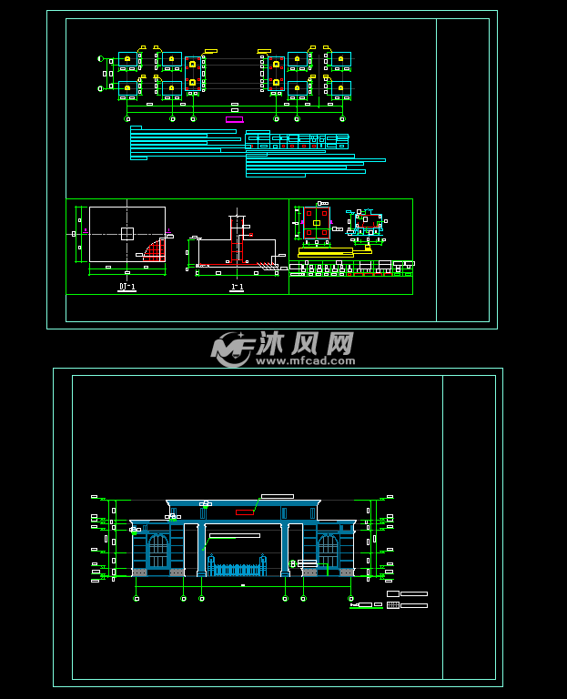 大门柱下独立基础锚杆静压桩补强设计图纸