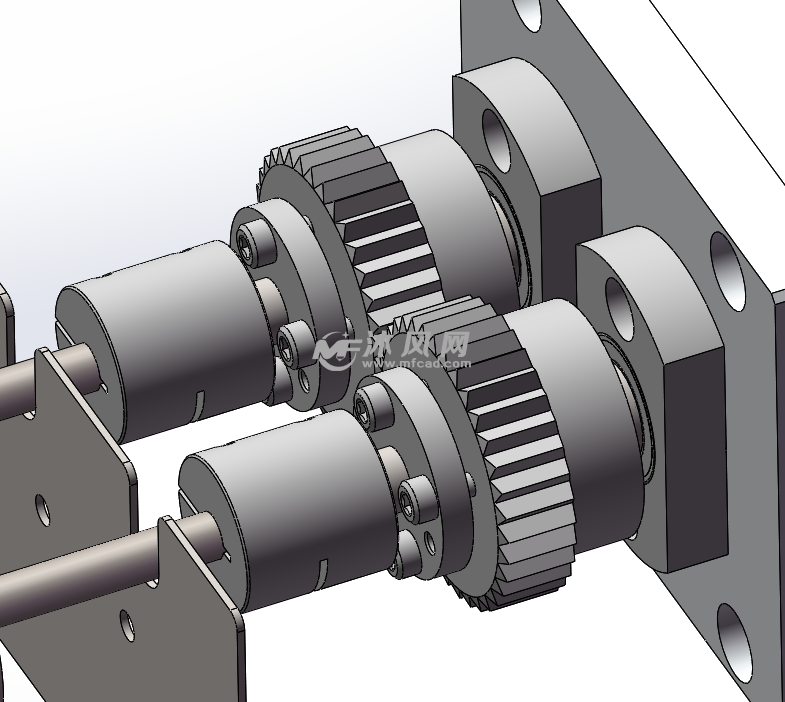 齿轮传动机构三维