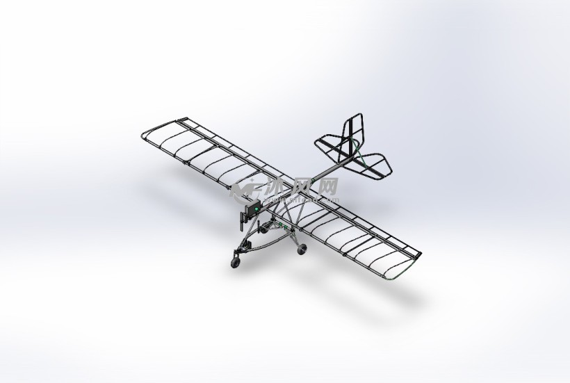 战士轻型固定翼飞机建模 - 航空航天图纸 - 沐风网