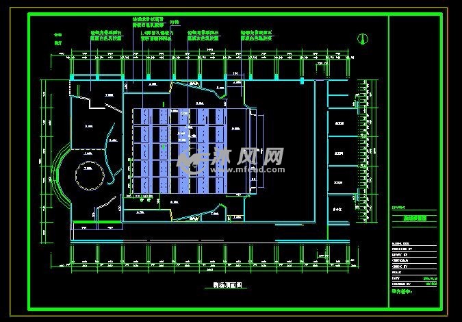 高校音乐厅室内装饰施工图