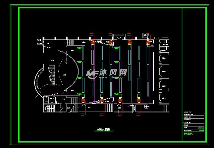 高校音乐厅室内装饰施工图