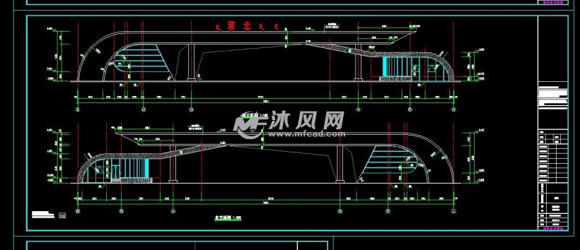 单层钢结构大门建筑结构图