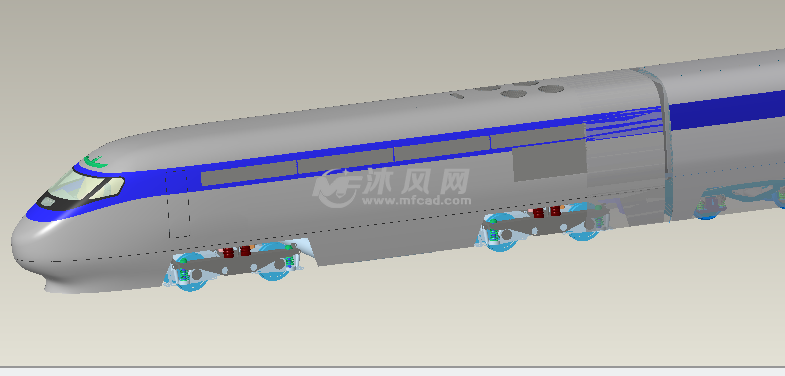 高铁列车3d图