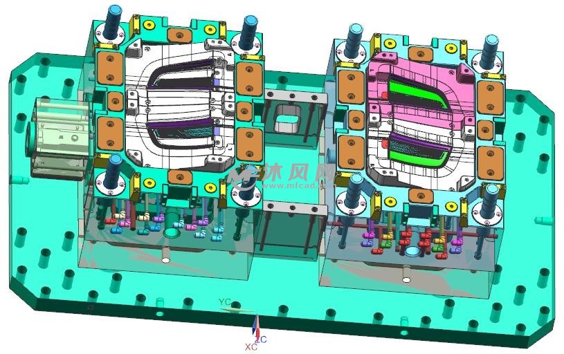 模具图纸 注塑模图纸 汽车注塑模具